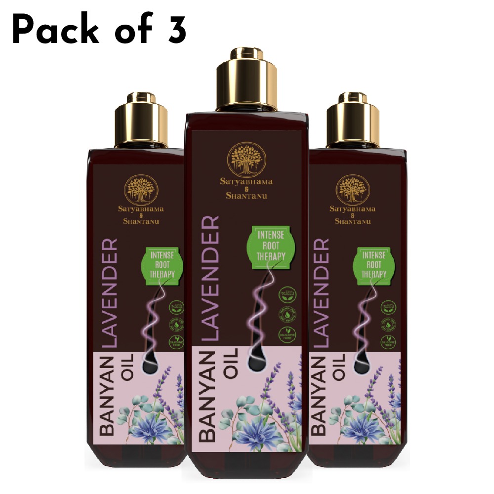 Banyan Lavender Hair Oil (200 ml) Pack Of 3